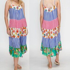 Ruby Yaya Amore Maxi Sundress Womens S Multi‎ Tiered Multi Patterns Rhinestones